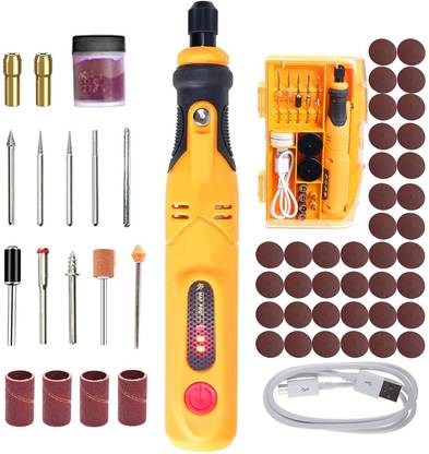 ATC ATC Mini Cordless Rotary Kit 45pcs, 3 Speed and USB Charging Multipurpose Tool MINIC/DGRINDER Rotary Tool