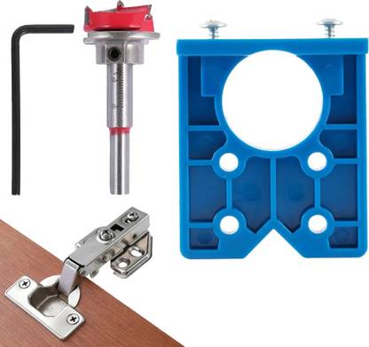 HASTHIP 35mm Hinge Hole Drilling Guide Locator Hinge Drilling Jig Hinges for Cabinets Working Door Hole Opener Cabinet Carpenter Tools for Wood Work Accessories Tools Rotary Tool
