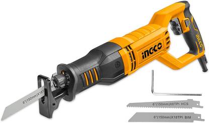INGCO Reciprocating Saw with 1pcs metal saw blade and 1pcs wood saw blade Rotary Tool