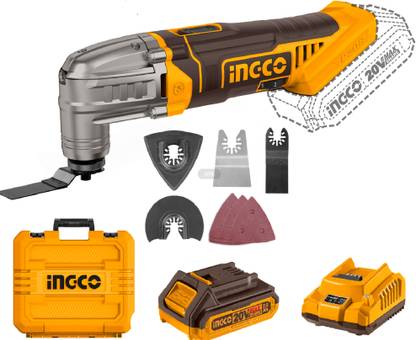 INGCO Oscillating Multi Function Tool | Cutting Grinding Scratching Cleaning Polishing 6 Speeds | 20000 RPM Rotary Tool