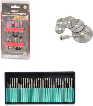 Digital Craft 12Pc Rotary Tools Set,30Pc Diamond Burs Set,6Pc Circular Saw Blade, Rotary Tool
