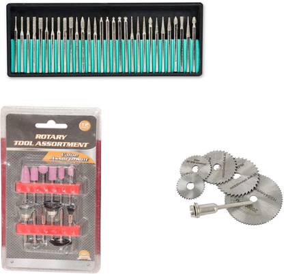 Digital Craft 30Pc Diamond Burs Set,12Pc Rotary Tools Set,6Pc Circular Saw Blade, Rotary Tool