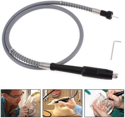 atozshop11 Drill Extension, Grinder Attachment Rotary Tool 107cm Flexible Drill Shaft Extension, Flex Shaft with Keyless Chuck Rotary Tool