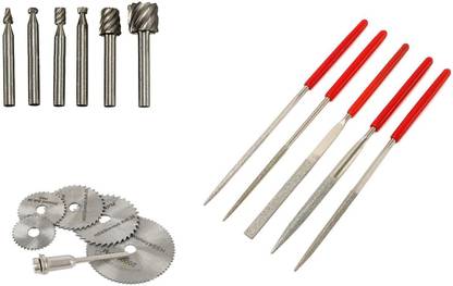 Digital Craft 6Pc HSS Rotary Burs Set,6Pc Circular Saw Blade,5Pc Diamond File Set, 6Pc HSS Rotary Burs Set,6Pc Circular Saw Blade,5Pc Diamond File Set, Rotary Tool