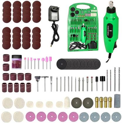 Digital Craft 123 Accessories with 12V High-Speed Mini Rotary Tool Kit 16,000 RPM Die Grinder for Carving, Polishing, Cutting Rotary Tool