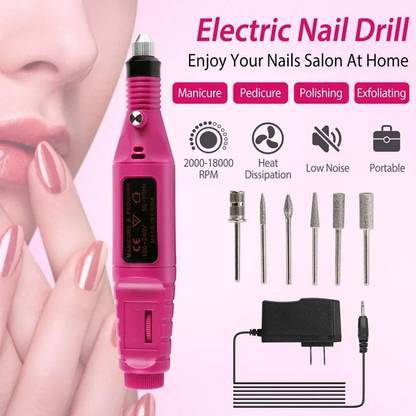 A&S TOOLSHOP Nail File Drill Kit Finger Toe Nail Care Electric Nail Polishing Machine Rotary Tool