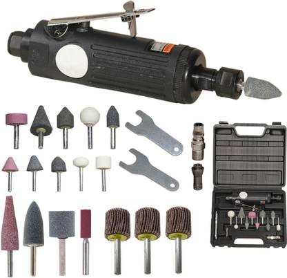 Digital Craft Polisher Sander Kit For Tire Repair, 1/4" Engraving Polishing Collets 3mm & 6mm Pneumatic Air Die Grinder Machine,4Pc Stone Set,3Pc Emery Cloth Grinding Wheel Rotary Tool