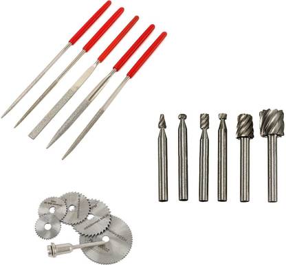 Digital Craft 5Pc Diamond File Set,6Pc Circular Saw Blade,6Pc HSS Rotary Burs Set, 5Pc Diamond File Set,6Pc Circular Saw Blade,6Pc HSS Rotary Burs Set, Rotary Tool