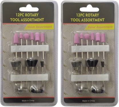 Inditrust 3mm (1/8”) 12pc Rotary tool Assortment (Pack of 2 set) Rotary Tool