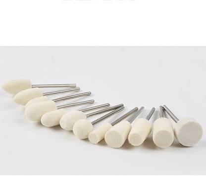 AS TOOL CENTER 12pcs Nail Polishing Head Nail Drill Bit Set Home for Nail Salon Rotary Tool