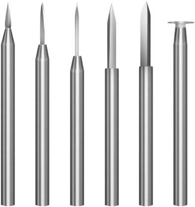 SERPLEX Wood Carving Drill Set for Dremel Rotary Precision Wood Carving Drill Tool Set for Dremel 6Pcs Versatile Rotary Tool