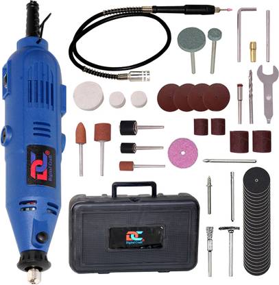 Digital Craft Electric Mini Rotary Grinder 130W – 6-Speed Motor, 40-Piece Accessory Set, Flexible Shaft & Ergonomic Grip Rotary Tool