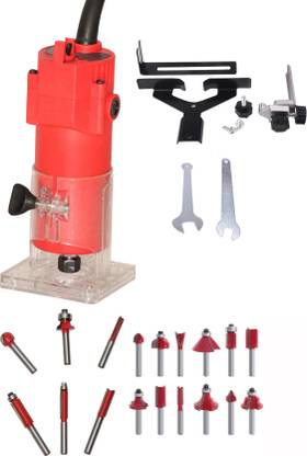 Digital Craft 30000 RPM Woodworking Electric Trimmer Machine,6Pc Router Bits,12Pc Router Bits Set Rotary Tool