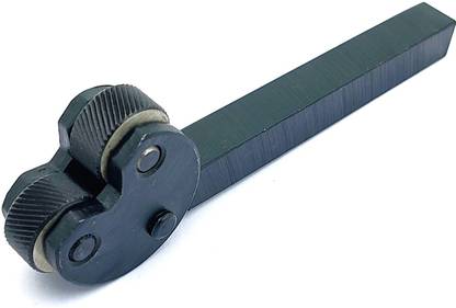 Buyohlic Knurling Tool Pivot Head Diamond Metric Pattern 1/2" Sq. Shank Medium Rotary Tool