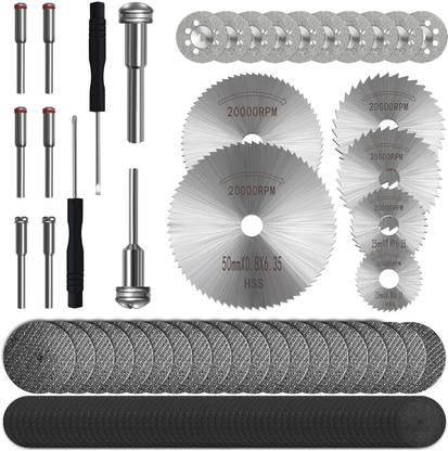 DIY Crafts 106 PCS, Cutting Discs Set for Rotary Tool Accessories, HSS Circular Saw Blades 106 PCS, Cutting Discs Set for Rotary Tool Accessories, HSS Circular Saw Blades Rotary Tool