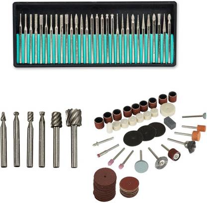 Digital Craft 3 Items : 30Pc Diamond Burs 6pc HSS Rotary Burs 105Pc Rotary Tool Set Rotary Tool