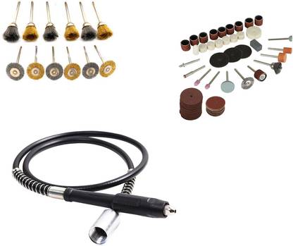 Digital Craft 12Pc Wire Brush Set,Die Grinder Shaft,105Pc Rotary Tools Set, Rotary Tool