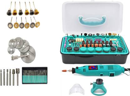 Digital Craft 388 Die grinder,12 Wire Brush,6 Circular Blade,6 HSS Rotary Bur 30 Diamond Bur Rotary Tool