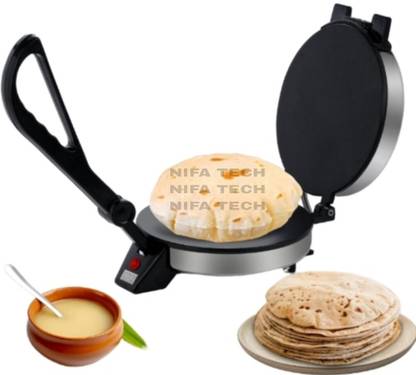 NIFA TECH ® Electric Automatic Machine with 900 Watts Roti/Chapati 2 years warranty ADDI4 Roti and Khakra Maker