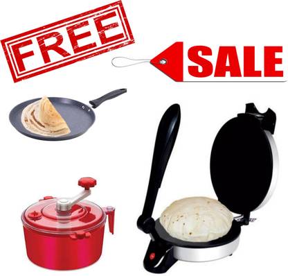 Online Generation ®Combo freebie Dosa tawa Dough maker IND99 Roti and Khakra Maker