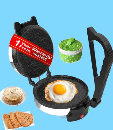 NIFA TECH ® Electric Automatic Roti Maker Machine with 1100 Watts Roti/Chapati/Paratha RT9 Roti and Khakra Maker