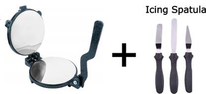 Maxigo Puri Press Kitchen Press Chapati Roti Maker Machine With Icing Spatula Free Roti and Khakra Maker