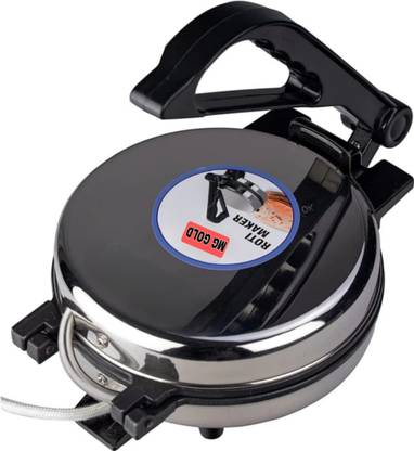 MG GOLD ®Chapati/Roti Stainless steel body 800 Watts Power saver MODEL QAW Roti and Khakra Maker