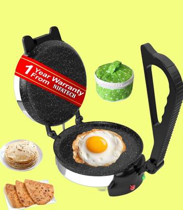 NIFA TECH ® Electric Automatic Roti Maker Machine with 1100 Watts Roti/Chapati/Paratha RT5 Roti and Khakra Maker