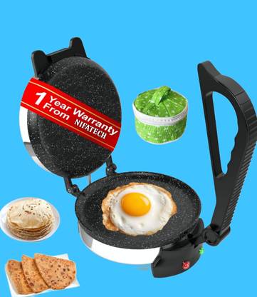 NIFA TECH ® Electric Automatic Roti Maker Machine with 1100 Watts Roti/Chapati/Paratha R10 Roti and Khakra Maker