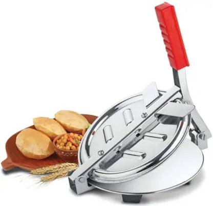 Chesta Stores Stainless Steel Puri Press/Chapati Press/Papad Press Roti Roti and Khakra Maker