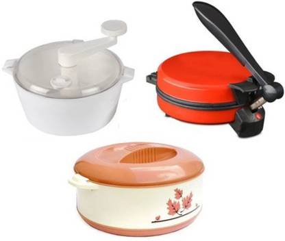 MG GOLD Combo Offer Best Home 1000W Non Stick Roti Maker Get Free three items W227 Roti and Khakra Maker