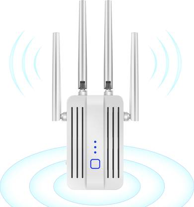 Trenzu WiFi Wireless Range Extender, Dual Band 5.0GHz, 4500 sq ft Coverage, 4 Antennas| Router Antenna Booster