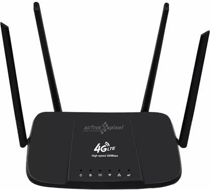 active pixel 4G LTE 4 Antenna Black Router Ethernet Port Plug and Play Router Antenna Booster