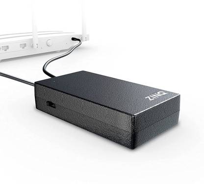 zinq UPS for Router Mini UPS for 12V WiFi Router, Fiber Routers 4G Router 2.4 GHz 300 Mbps Wifi Speed Dual Band Internal Antenna Both (Ethernet and ADSL)