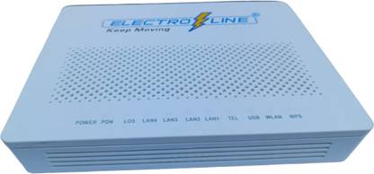 Electroline XPON 1GE+4FE+2VOICE ONU Router 0 GHz 0 Mbps Wifi Speed NA Ethernet (Cable Broadband)