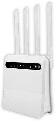 Orlov 4G / 5G WiFi Router with All SIM Support, Four Antenna, 4000mAh 4G Router 2.4 GHz 300 Mbps Wifi Speed Single Band NA