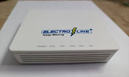 Electroline FTTH XPON ONU 1GE+1FE+1TEL Router 0 GHz 0 Mbps Wifi Speed NA Ethernet (Cable Broadband)