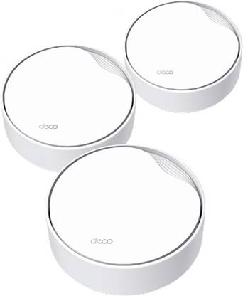 TP-Link Deco X50-PoE AX3000 Whole Home Mesh WiFi 6 System with PoE Router Mesh Router 2.4 GHz, 5 GHz 3000 Mbps Wifi Speed Dual Band Internal Antenna Ethernet (Cable Broadband)