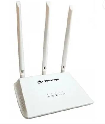 SECUREYE N150 WI-FI WITH THREE ANTENNA 4G Router 2.4 GHz 150 Mbps Wifi Speed Single Band Internal & External Antenna MiFi (Sim Based)