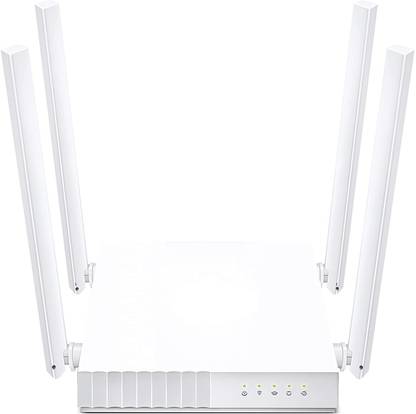 RNCABLE Dual-Band, WiFi Wireless Router Multi Mode 4 Antennas | Wireless Router 5 GHz, 2.4 GHz 433 Mbps Wifi Speed Dual Band External Antenna Ethernet (Cable Broadband)