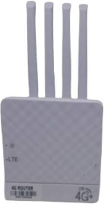 Zontech 4G Wifi Router 4G Router 2.4 GHz 130 Mbps Wifi Speed Dual Band External Antenna MiFi (Sim Based)