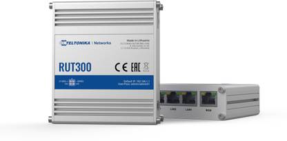Teltonika RUT300 INDUSTRIAL ETHERNET ROUTER 4G Router 0 GHz 480 Mbps Wifi Speed NA Ethernet (Cable Broadband)