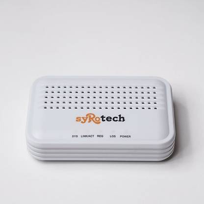 Syrotech SY GPON 1000R DONT (1GE+PORT) Wireless Router 2.4 GHz 1000 Mbps Wifi Speed NA Internal & External Antenna Both (Ethernet and ADSL)