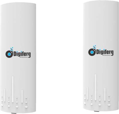 digiferg DG1KMP2P, 5 GHZ 3KM Outdoor CPE Pair. For wirless access of IP cameras,NVR,DVR Mesh Router 5 GHz 300 Mbps Wifi Speed Dual Band Internal Antenna NA