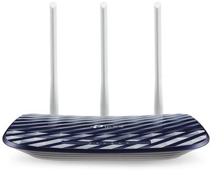 T P LINK C20 AC750 Dual Band Wireless Cable Router, 4 10/100 LAN + 10/100 WAN Ports Router 5 GHz 750 Mbps Wifi Speed Dual Band External Antenna Ethernet (Cable Broadband)