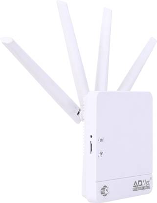 ऐड नेट-पॉवर ऑफ स्पीड 4G Router with SIM Card Slot 4 Antenna,WiFi Camera, Support All Sim Cards राउटर