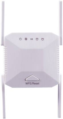 CAVETIMES WiFi Repeater for Home 4 Antenna 2.4 Ghz WiFi Range Extender 2.4 GHz 300 Mbps Wifi Speed Single Band Internal & External Antenna Ethernet (Cable Broadband), Access Point Mode