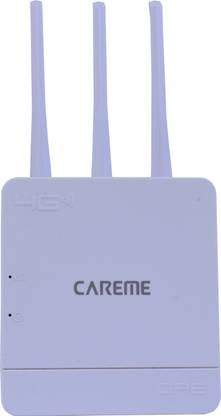 CareME 5G & 4G Sim Router with Triple Antenna Connect with DVR/NVR/WiFi Camera 4G Router 2.4 GHz 300 Mbps Wifi Speed NA External Antenna MiFi (Sim Based)