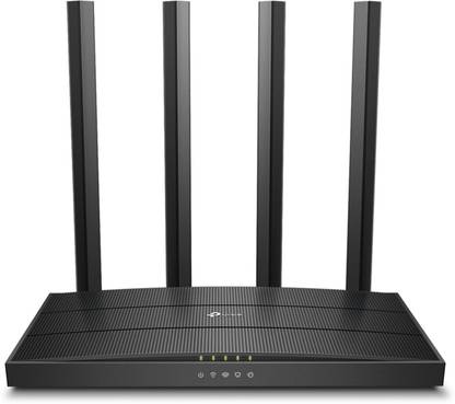 TP-Link Archer C6 MU-MIMO Gigabit Wireless Router 2.4 GHz, 5 GHz 1200 Mbps Wifi Speed Dual Band External Antenna Ethernet (Cable Broadband)