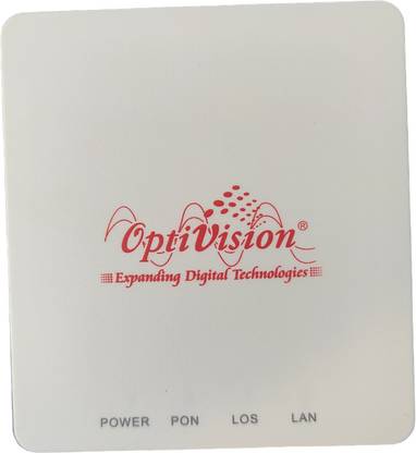 Optivision GEPON ONU 1GE port FTTH device+ 3M Patch Chord Router 0 GHz 1000 Mbps Wifi Speed NA Ethernet (Cable Broadband)